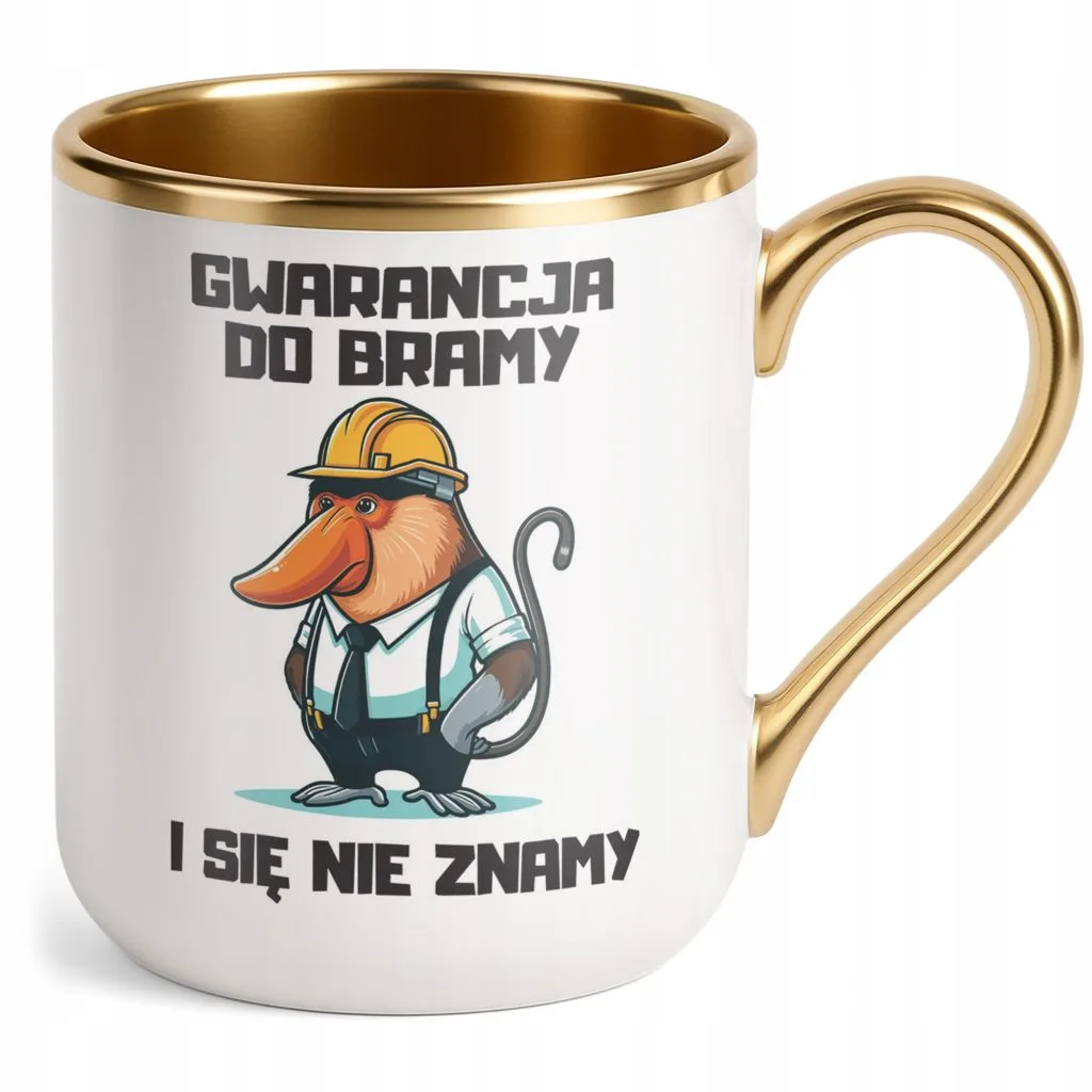 Kubek Premium Złoty Janusz Nosacz Do Pracy Zabawny Prezent