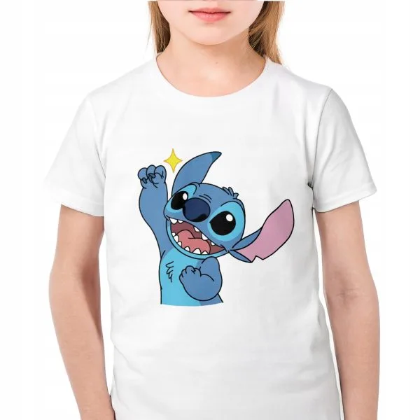Koszulka biała dziecięca Stitch Lilo i Stich Dla Fanów
