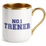 Kubek Premium Złoty Trener No.1 Sport Prezent Upominek Najlepszy Trener