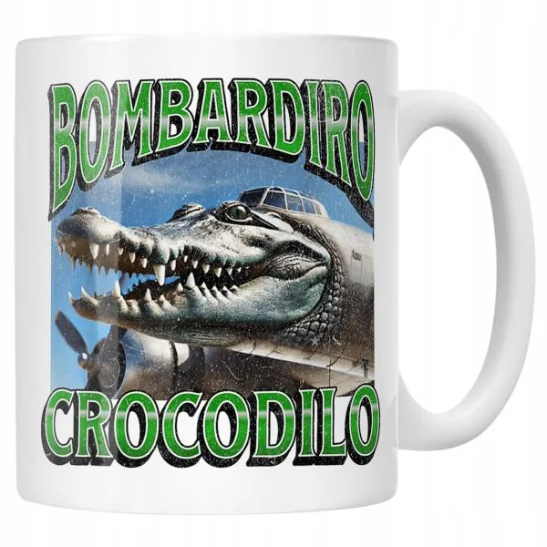 Kubek ceramiczny Bombardino Crocodilo viral tiktok brainrot