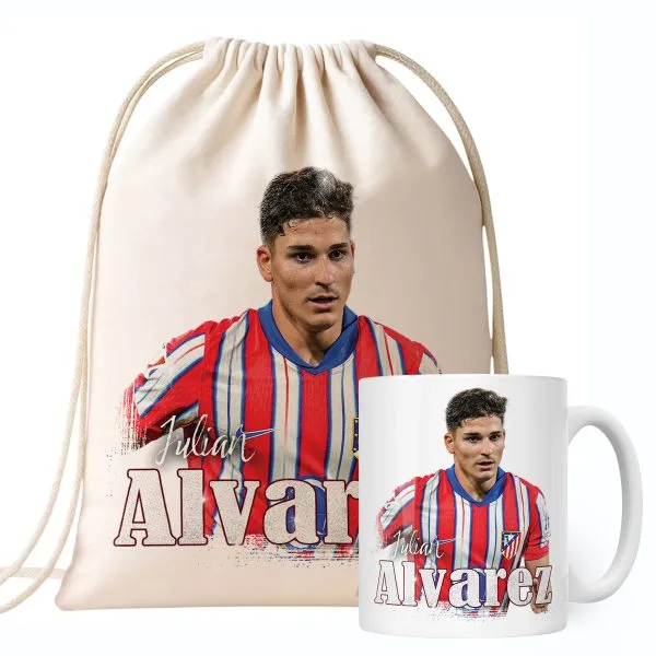Zestaw Kubek + Plecak Álvarez Atlético Madryt