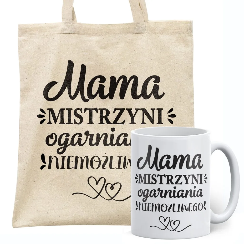 Zestaw Kubek + Torba Dzień Matki Dla Mamy Prezent Upominek