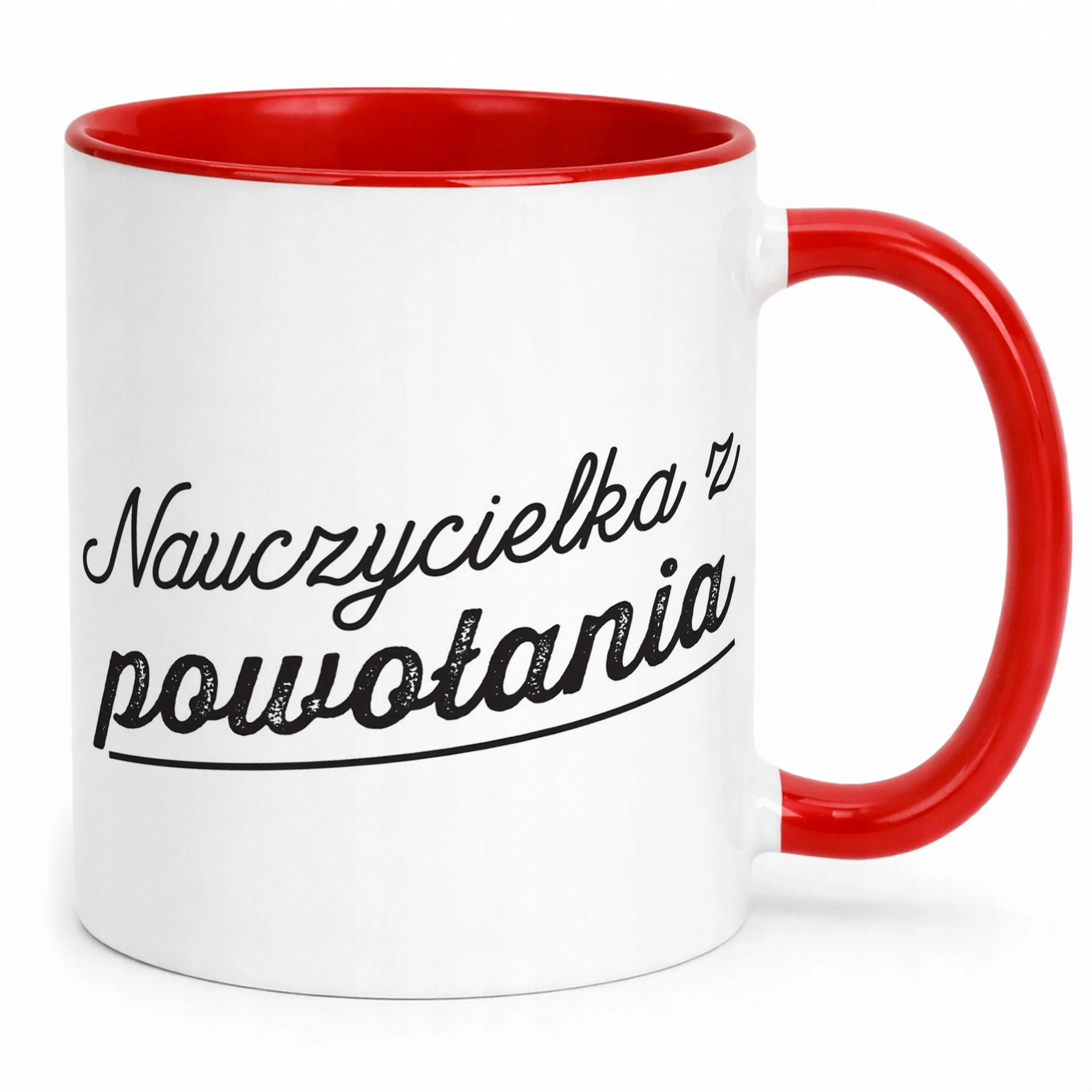 Kubek Czerwony Najlepsza Nauczycielka Dzień Nauczyciela Prezent