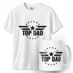 Zestaw Kubek + Koszulka Dzień Ojca Dla Taty Top Dad Prezent