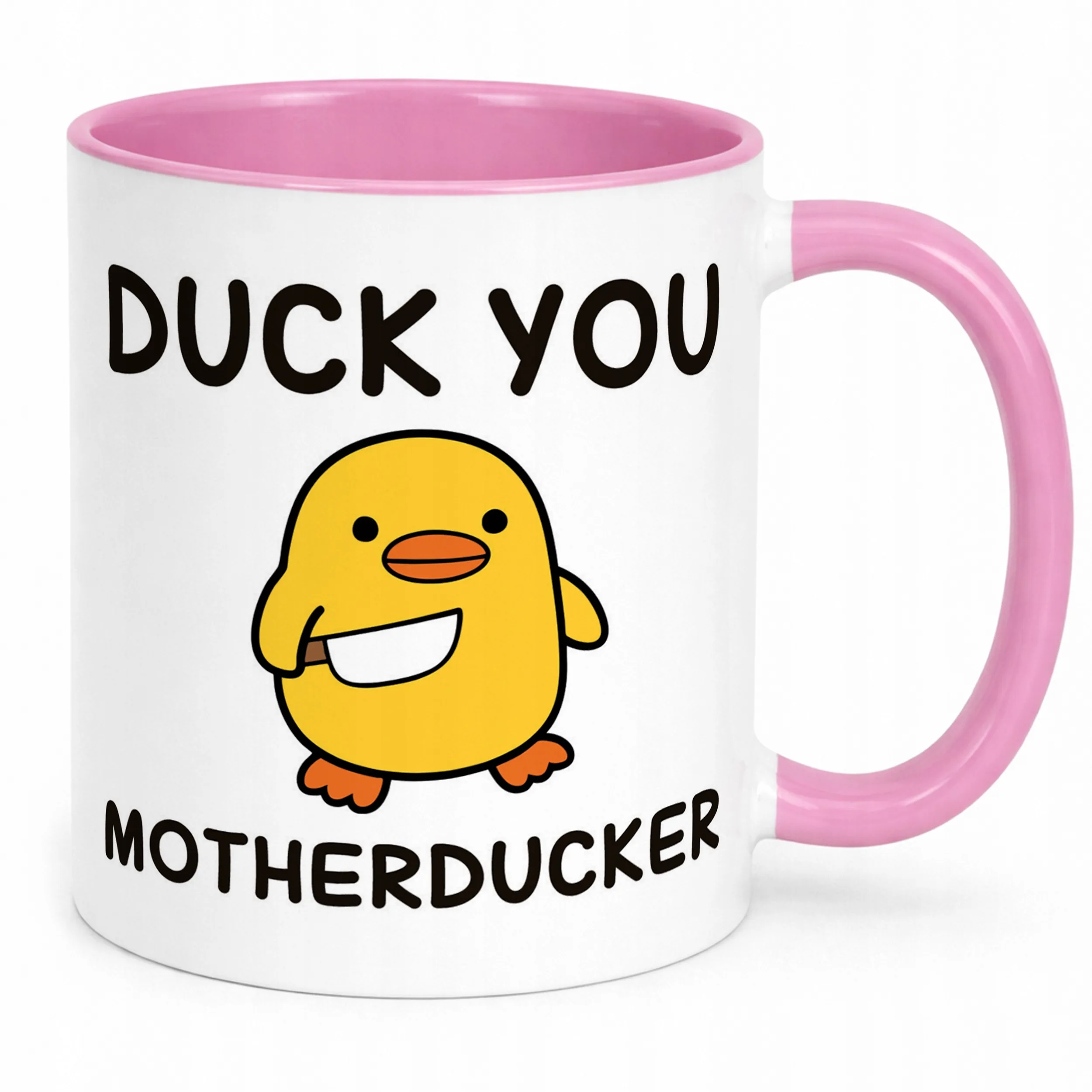 Kubek Różowy Duck You Śmieszny Zabawny Prezent