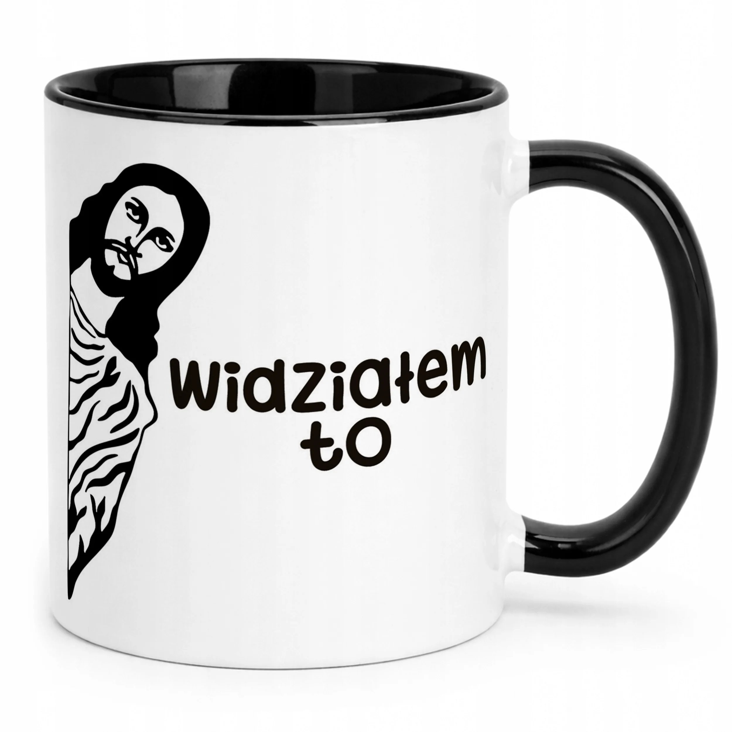 Kubek Czarny Widziałem To Jezus Śmieszny Zabawny Prezent