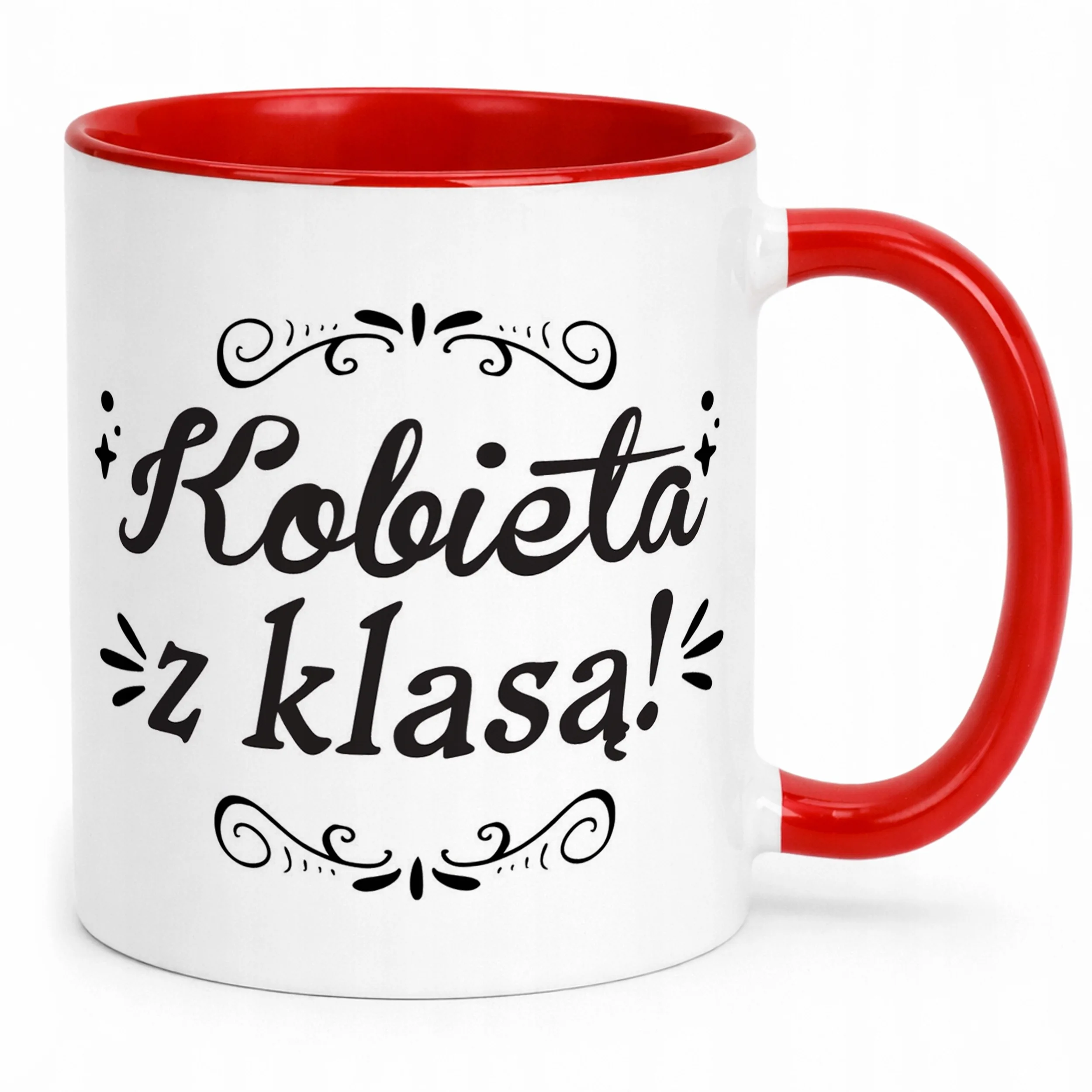 Kubek Czerwony Dzień Kobiet Dla Kobiety Dziewczyny Prezent Upominek