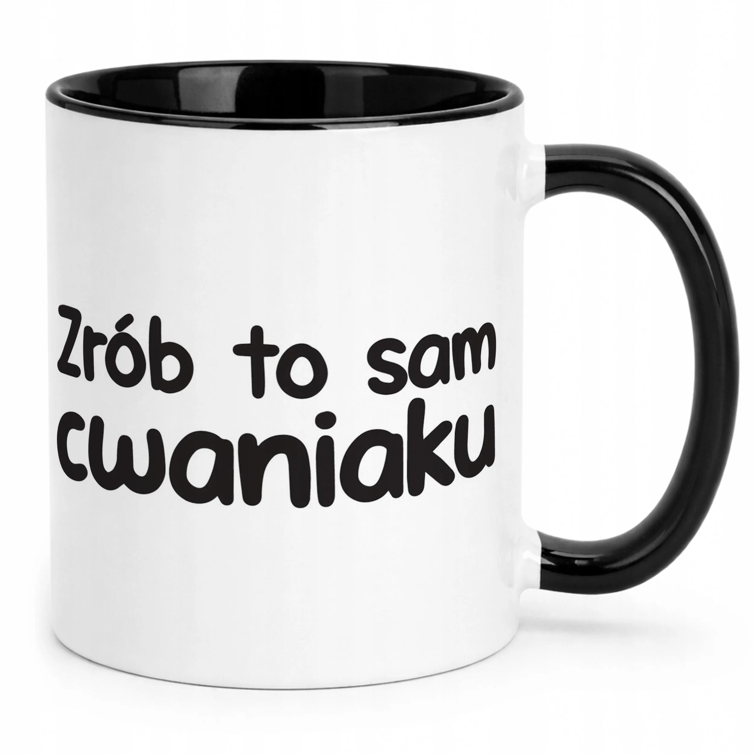 Kubek Czarny Zrób To Sam Cwaniaku Śmieszny Zabawny Prezent