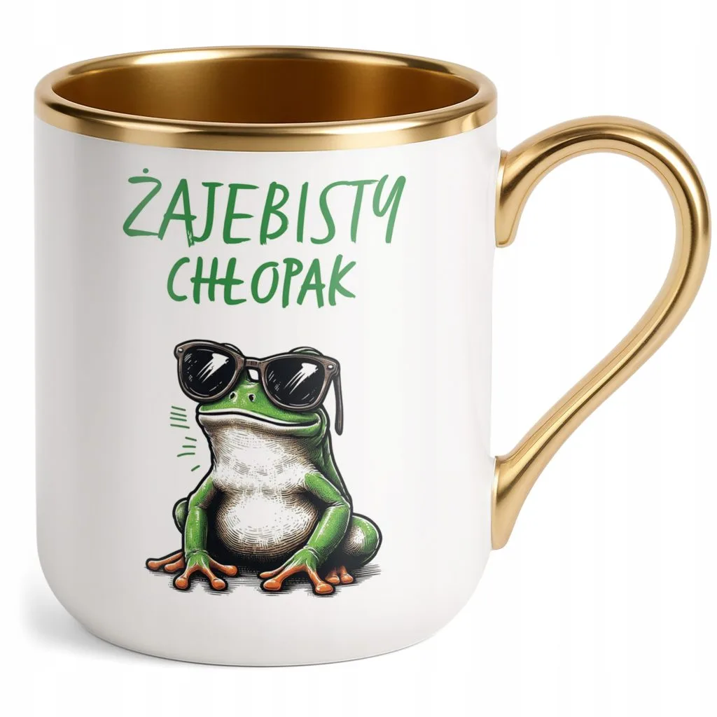 Kubek Premium Złoty Żajebisty Chłopak Dla Mężczyzny Walentynki Prezent