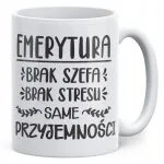 Kubek ceramiczny z okazji Emerytury Dla Emeryta Emerytki Prezent Upominek