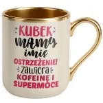 Kubek Premium Złoty Ecru Personalizowany Dzień Matki Dla Mamy