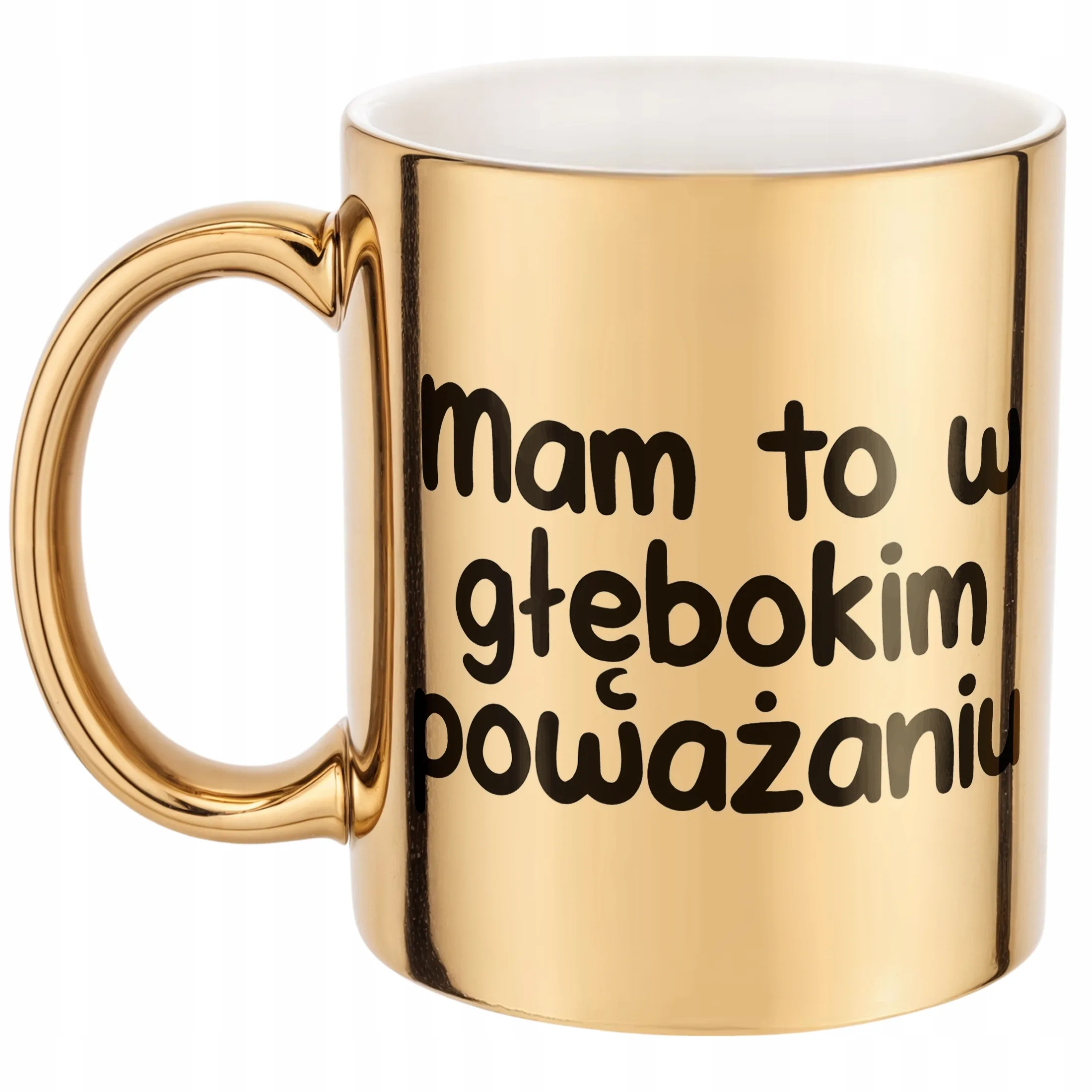 Złoty Kubek Mam To W Głębokim Poważaniu Śmieszny Zabawny Prezent