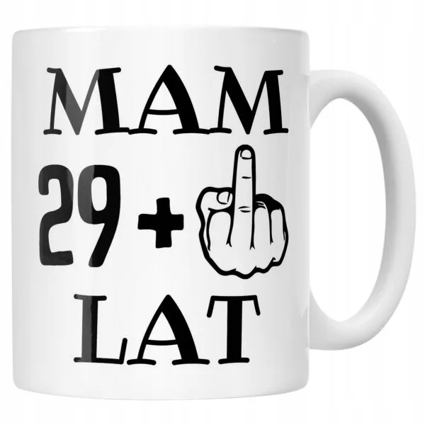 Kubek ceramiczny Na Urodziny Mam 30 Lat Zabawny Prezent Upominek
