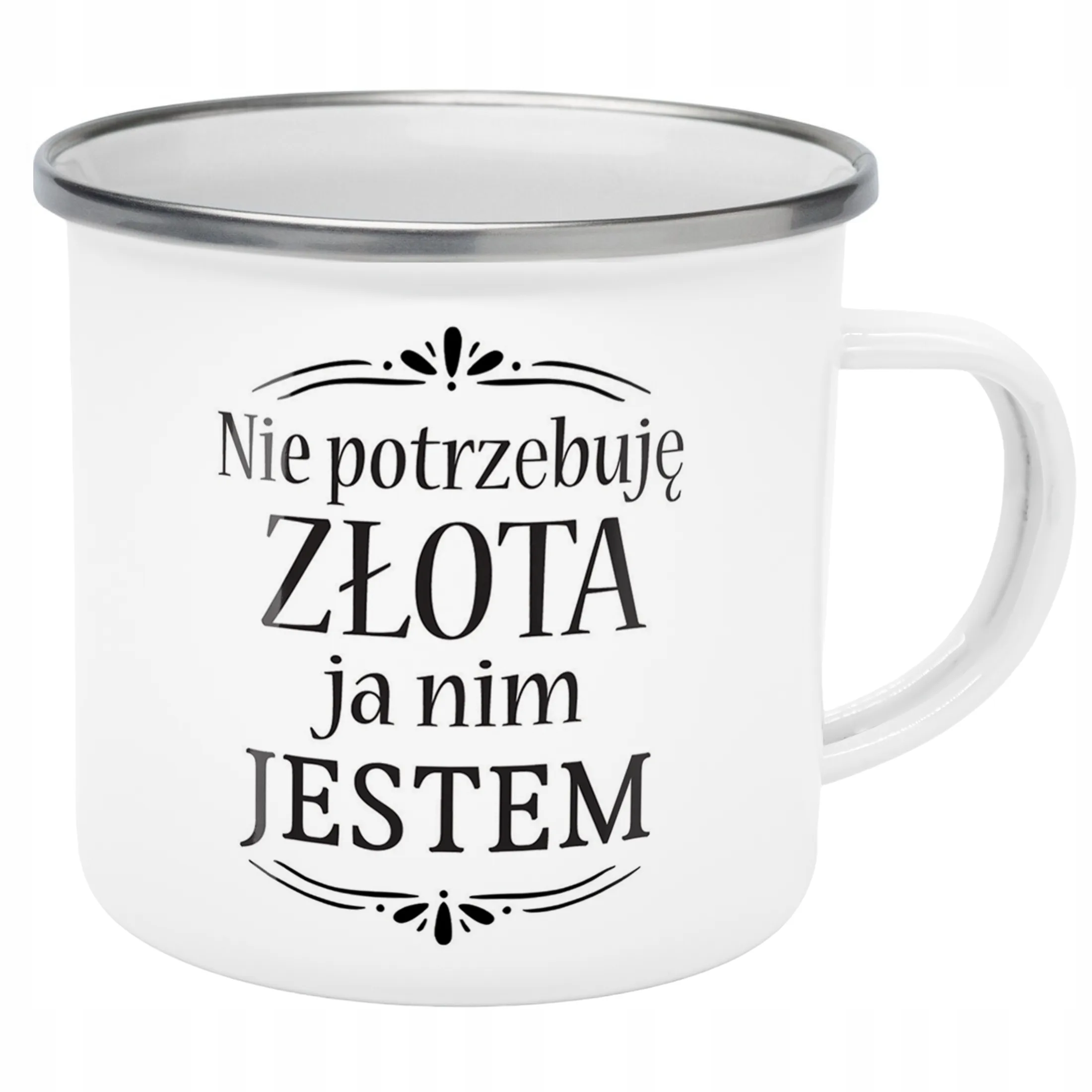 Emaliowany Kubek Garnuszek Dzień Kobiet Dla Kobiety Prezent Upominek