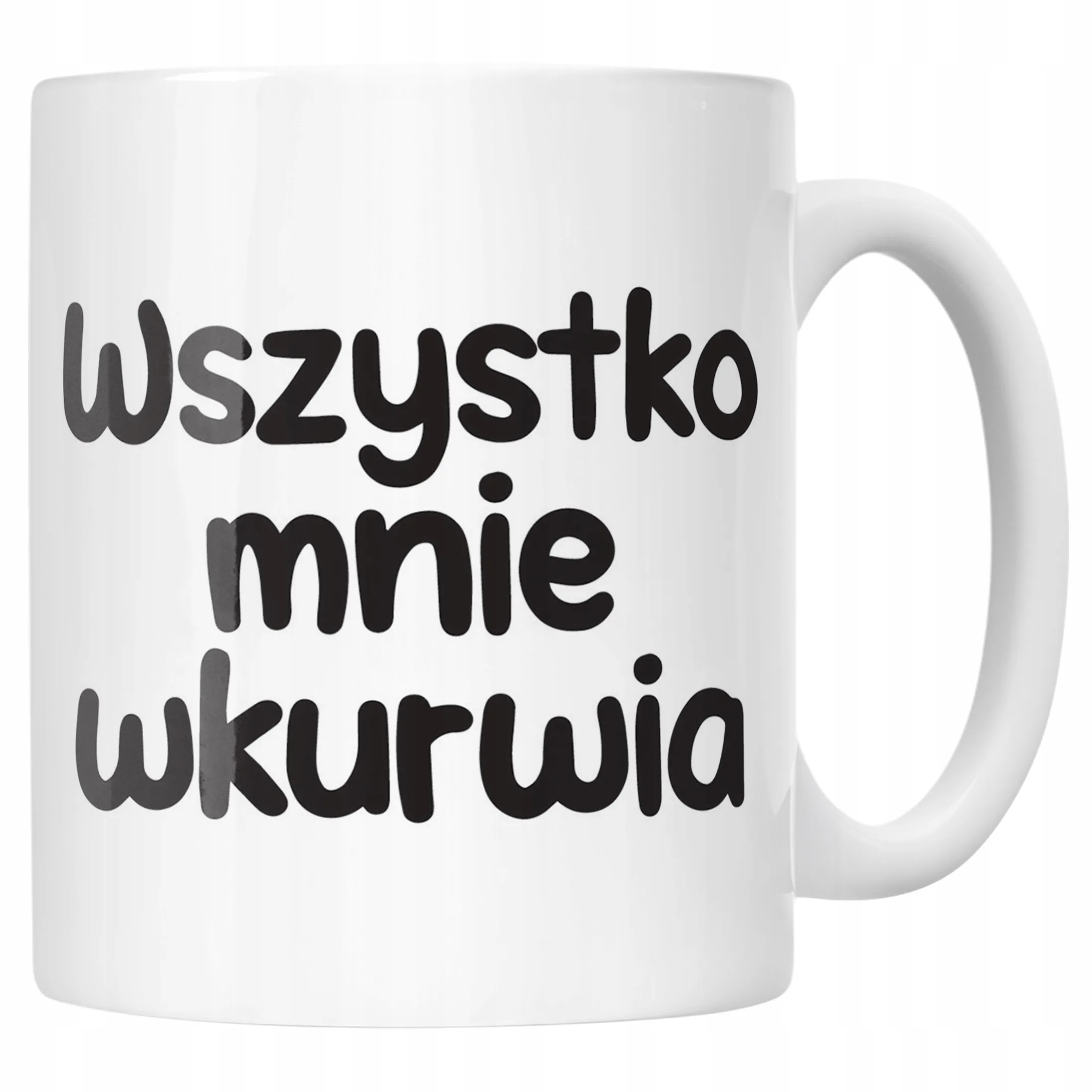 Kubek ceramiczny Wszystko Mnie Wku**ia Śmieszny Zabawny Prezent