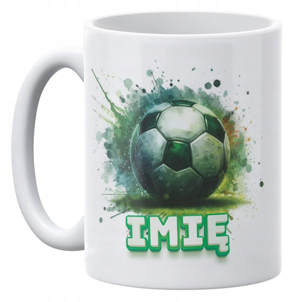Kubek ceramiczny 330 ml Personalizowany Dla Piłkarza Piłka Nożna Prezent
