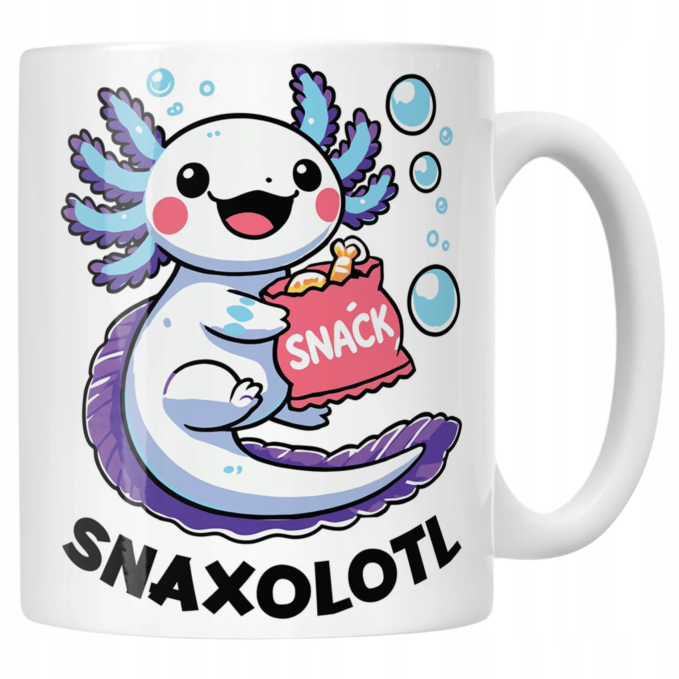 Kubek dla chłopca i dziewczynki Aksolotl Axolotl Różowy Zwierzak Viral OK