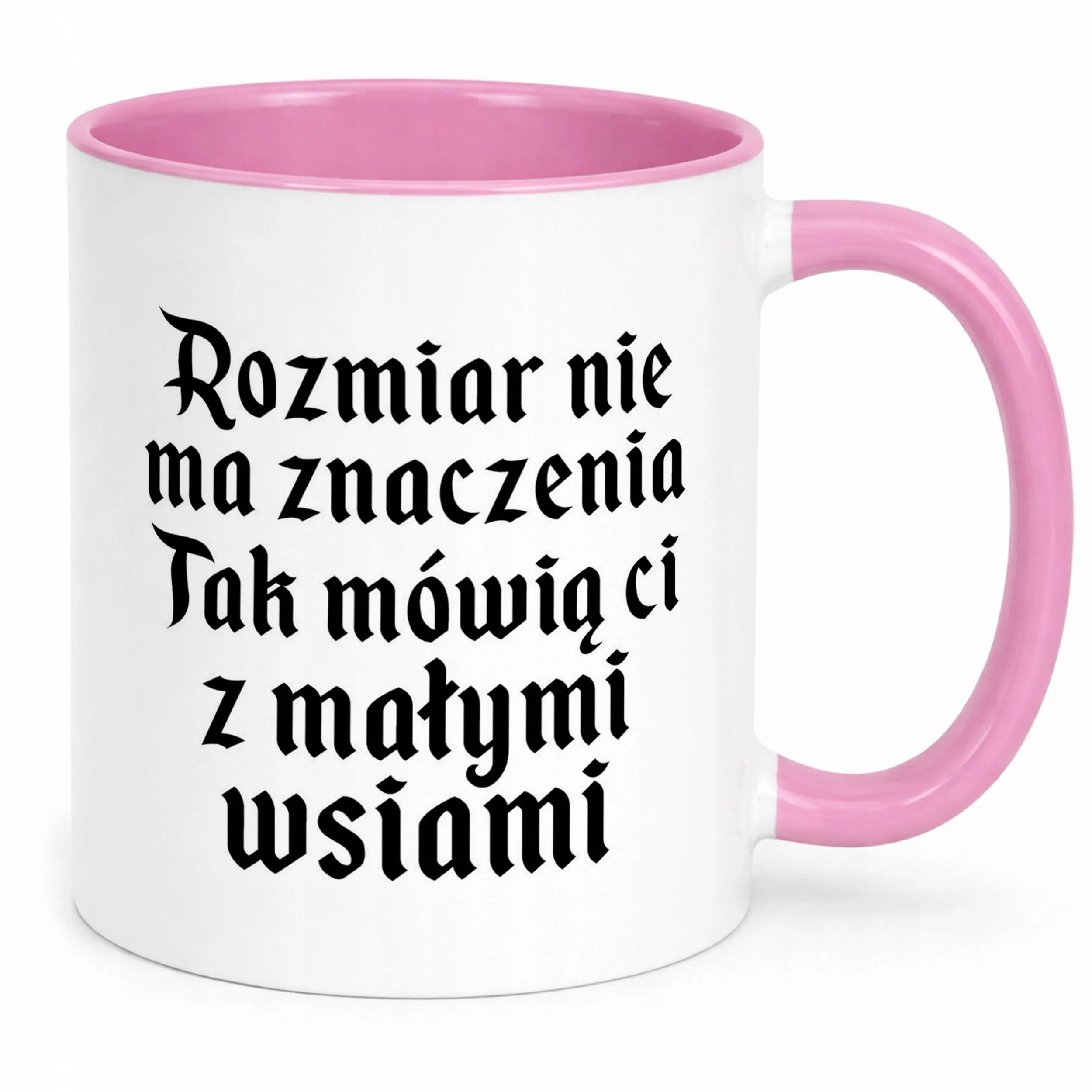 Kubek Różowy 1670 Rozmiar Nie Ma Znaczenia Jan Paweł Prezent