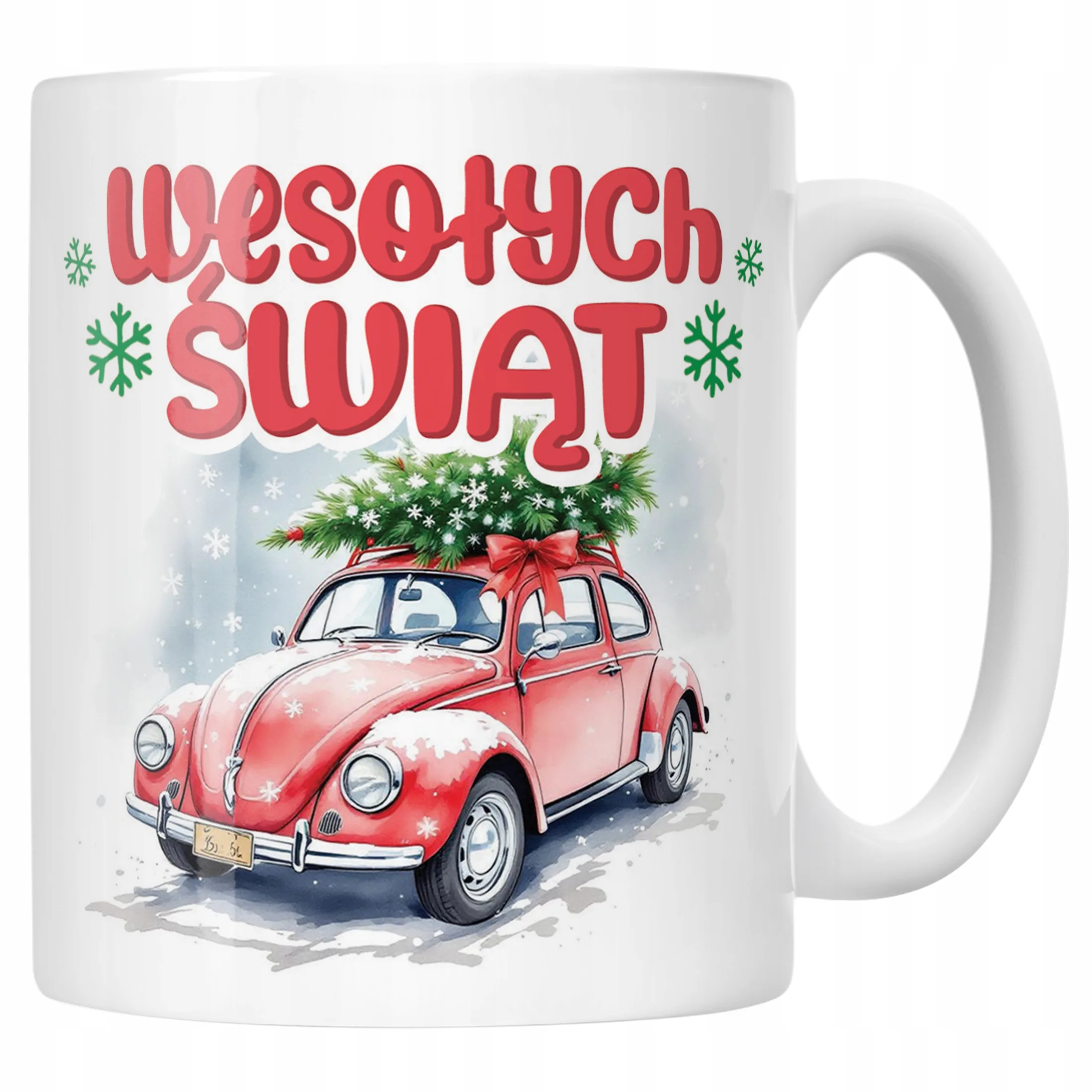 Kubek Ceramiczny Świąteczny Wesołych Świąt Boże Narodzenie Prezent