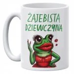 Kubek ceramiczny 330 ml Żajebista Dziewczyna Prezent Dla Kobiety Upominek