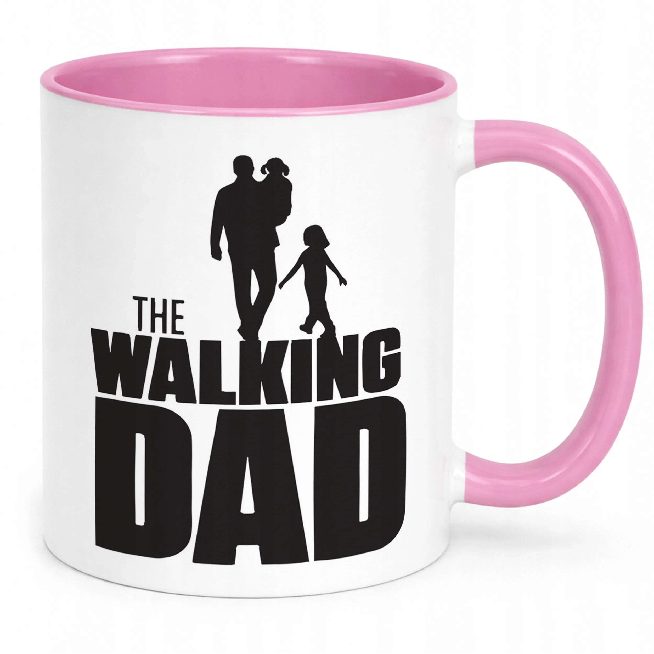 Kubek Różowy Dzień Ojca Dla Taty The Walking Dad Prezent