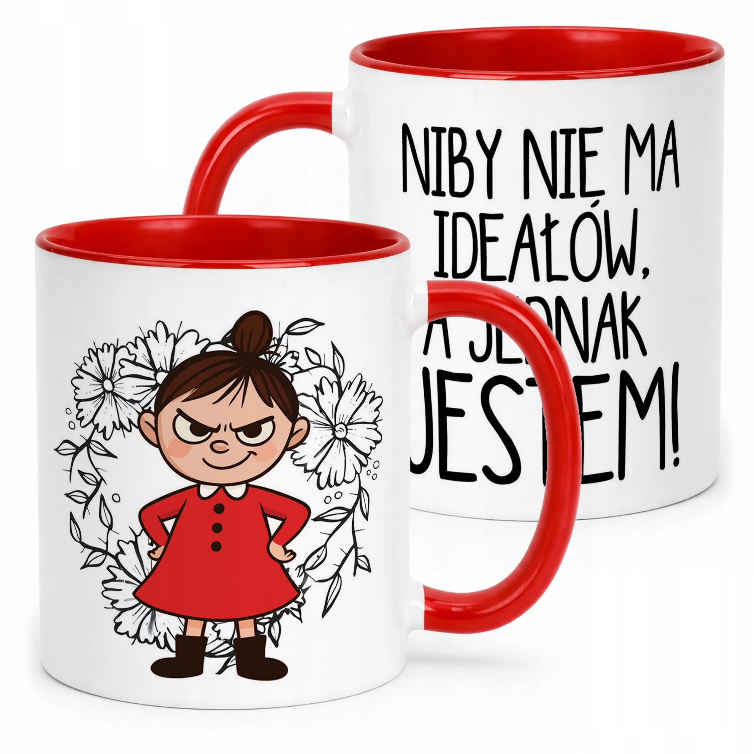 Kubek Czerwony Dzień Kobiet Dla Kobiety Dziewczyny Prezent Upominek