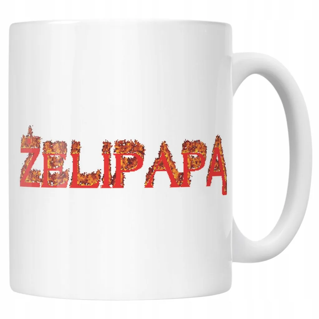 Kubek ceramiczny Żelipapą Śmieszne Memy Zabawne Prezent