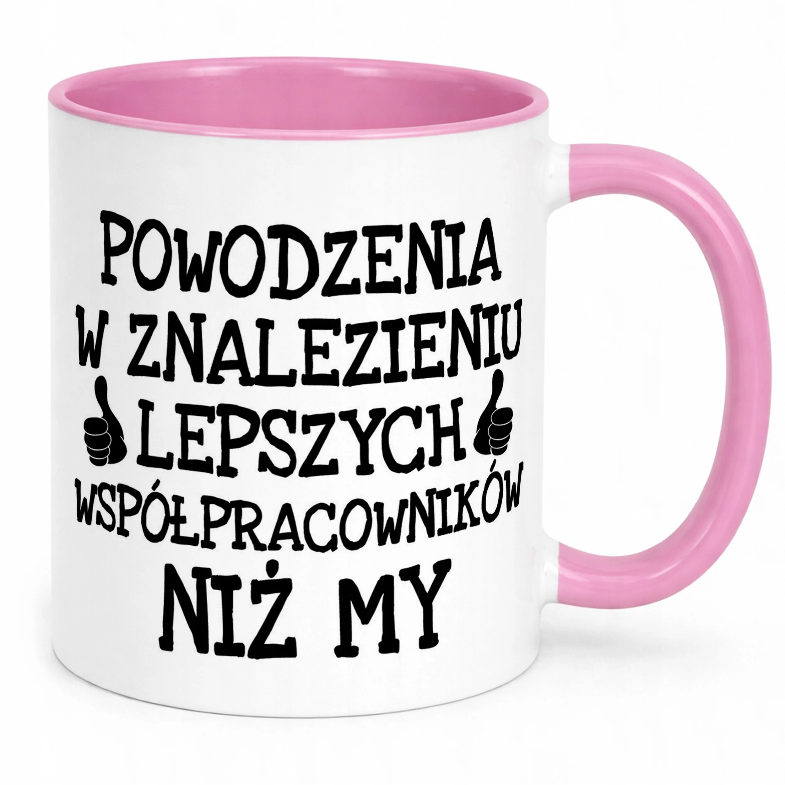 Kubek Różowy Odejście Pożegnanie Z Pracy Dla Współpracownika Prezent