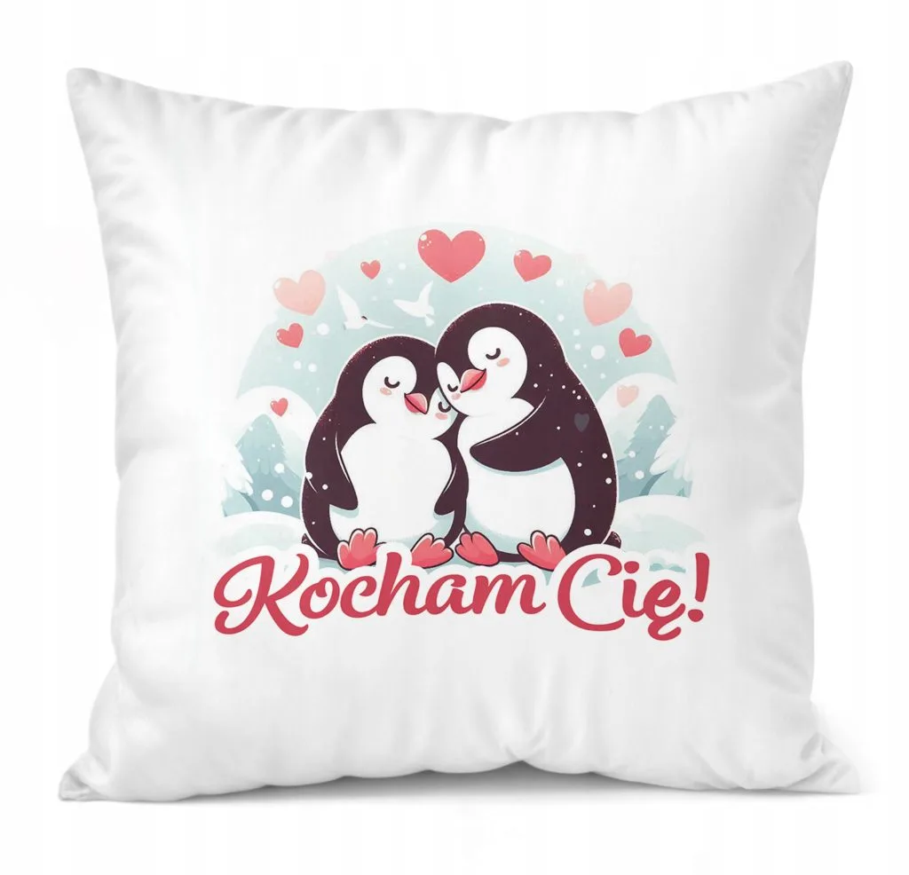 Poduszka 38x38cm Personalizowana Z okazji Walentynek Z imionami Prezent