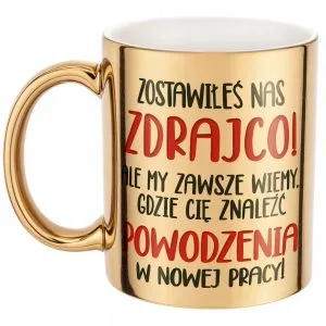 Kubki złote metalizowane