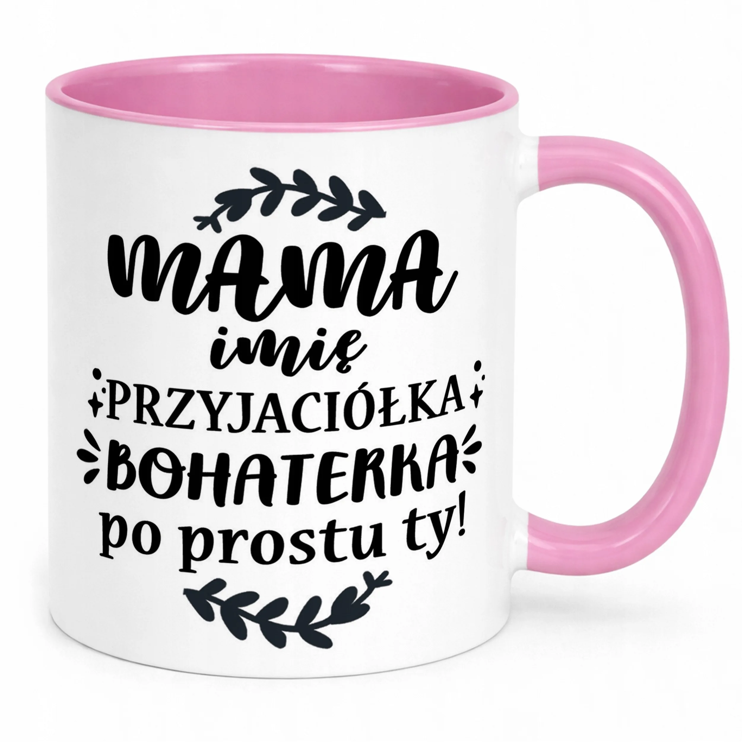 Kubek Różowy Personalizowany Dzień Matki Dla Mamy Prezent Upominek