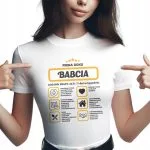 Koszulka Damska T-shirt Na Dzień Babci Prezent Firma Roku Babcia