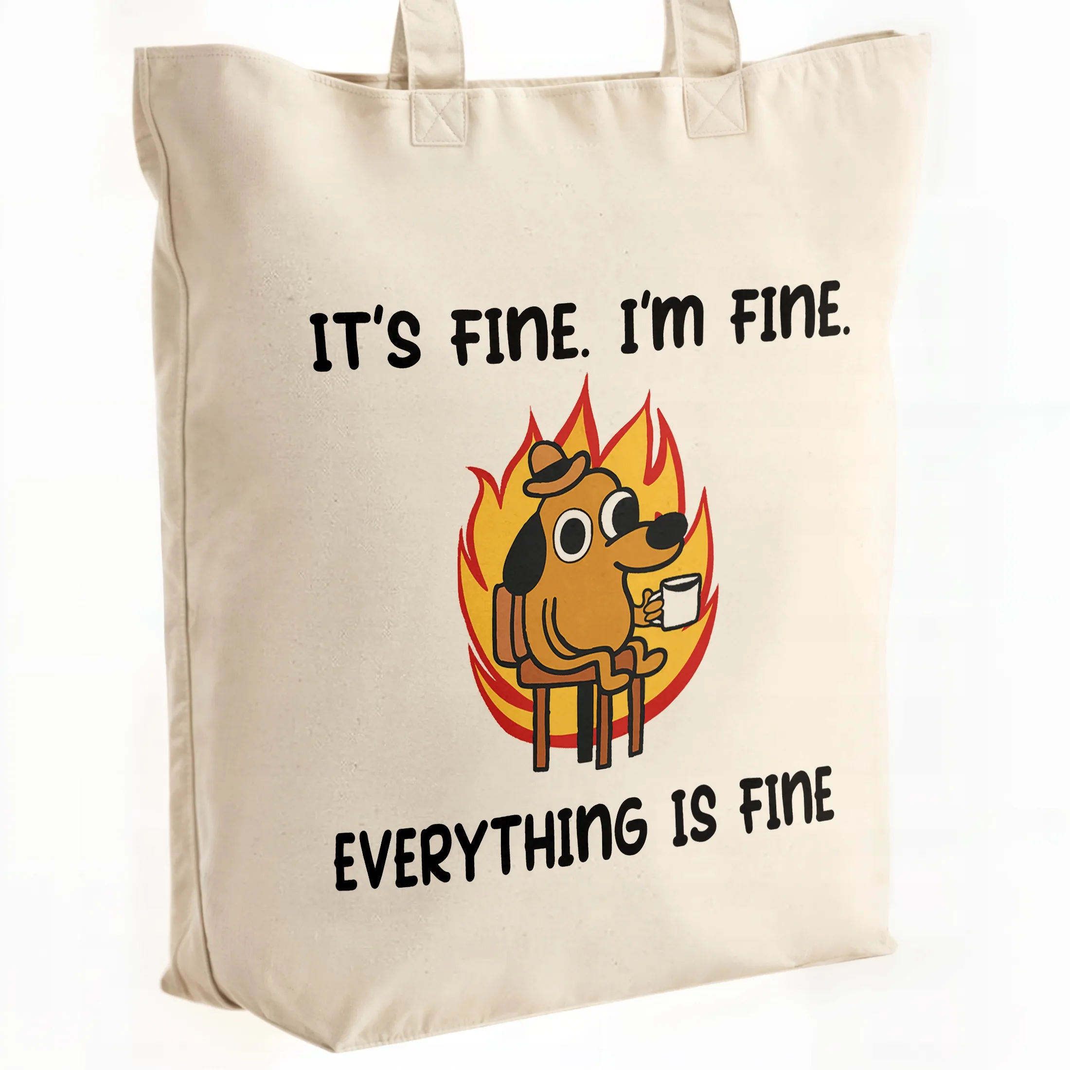 Torba bawełniana premium It’s Fine I’m Fine Zabawny Prezent