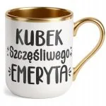 Kubek Premium Złoty Z okazji Emerytury Dla Emeryta Prezent
