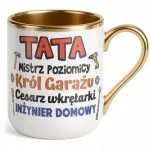 Kubek Premium Złoty Dzień Ojca Dla Taty Majstra Prezent