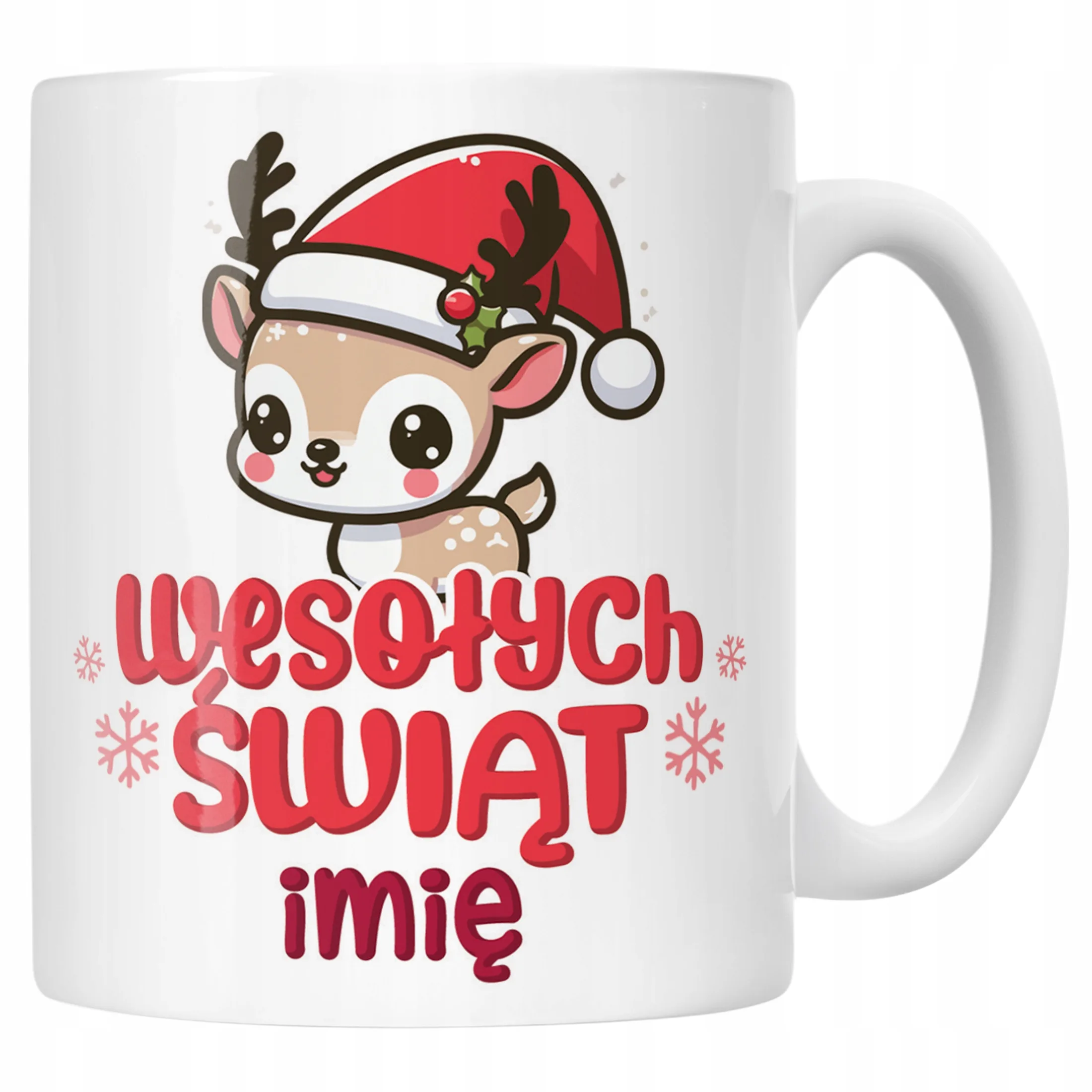 Kubek Ceramiczny Personalizowany Świąteczny Boże Narodzenie Prezent