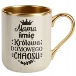 Kubek Premium Złoty Ecru Personalizowany Dzień Matki Dla Mamy
