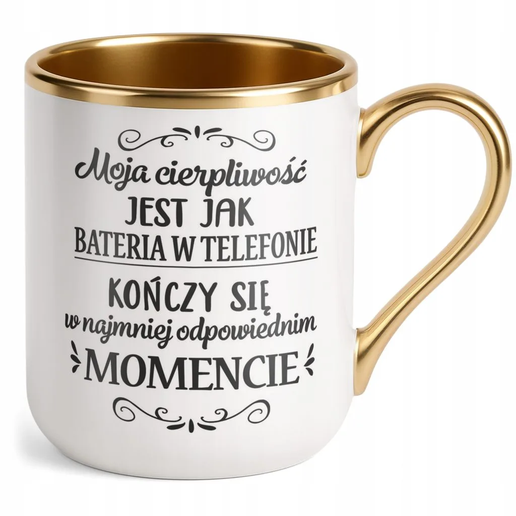 Kubek Premium Złoty Dzień Kobiet Zabawny Prezent Upominek Dla Kobiety