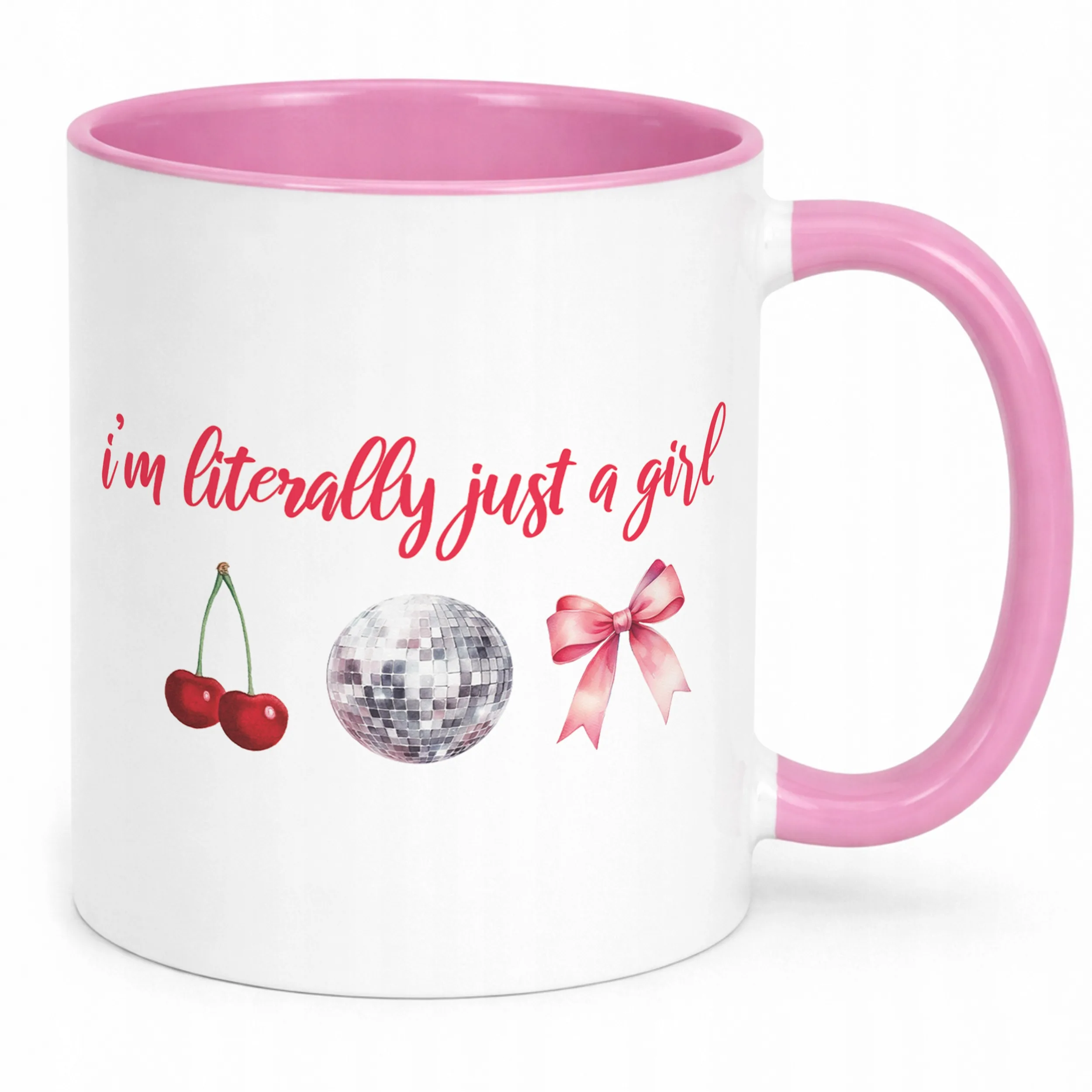 Kubek Różowy I'm Just A Girl Dla Dziewczyny Prezent Upominek