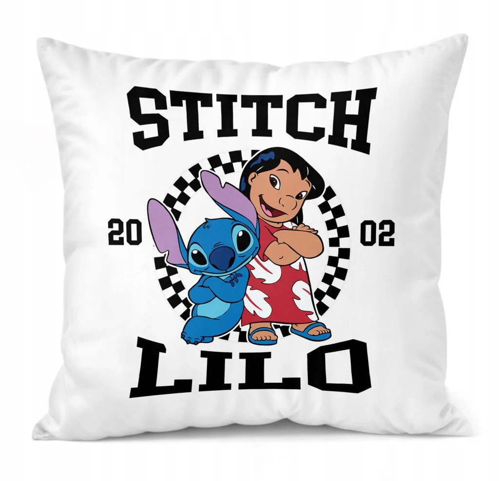 Poduszka 38x38cm Stitch Lilo i Stich Bajka Dla Dzieci Prezent