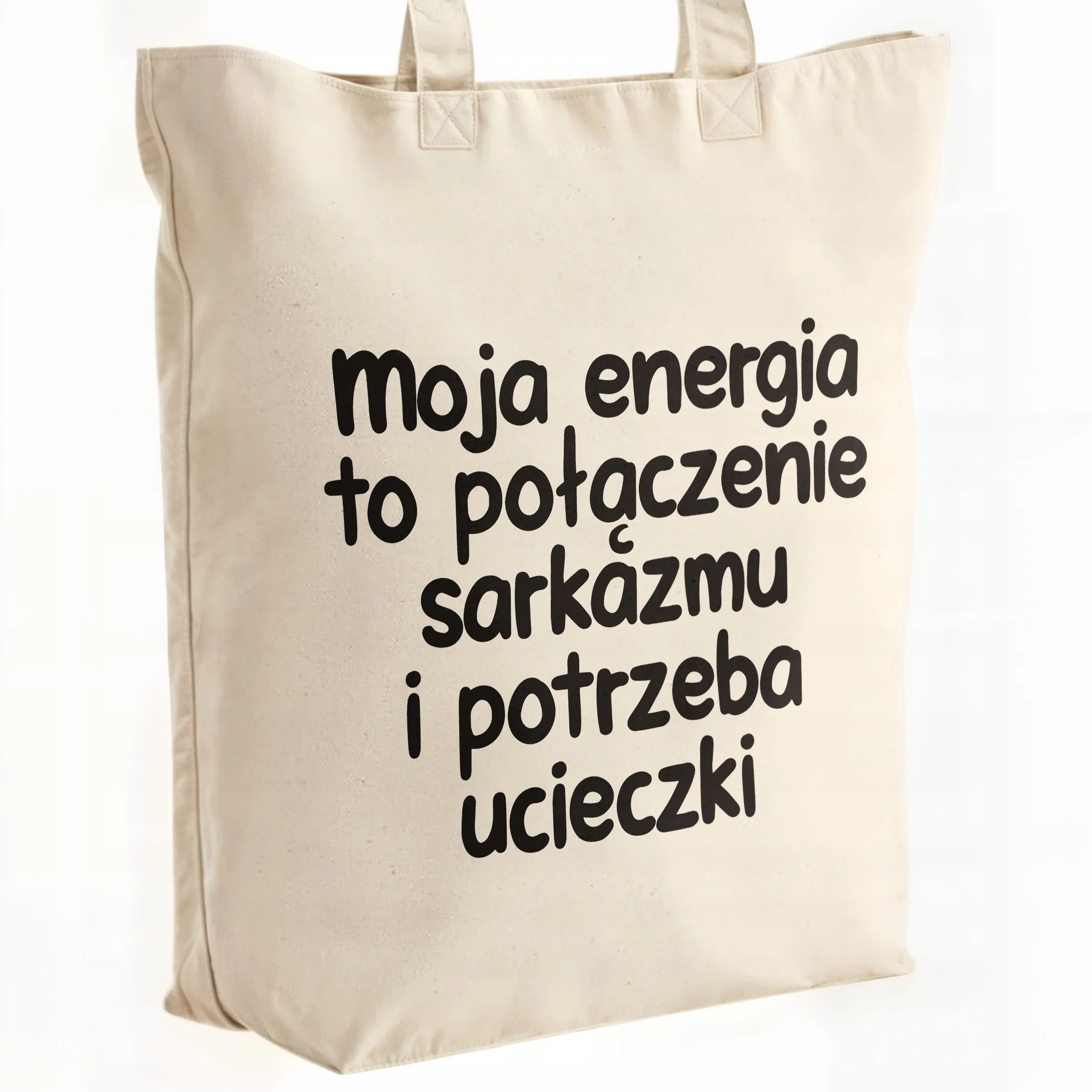 Torba bawełniana premium Moja Energia To Połączenie Zabawny Prezent