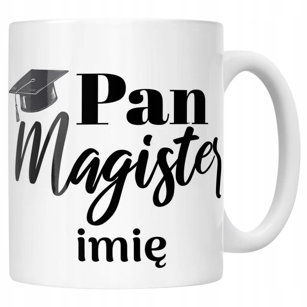 Kubek Ceramiczny Personalizowany Pan Magister Prezent Upominek