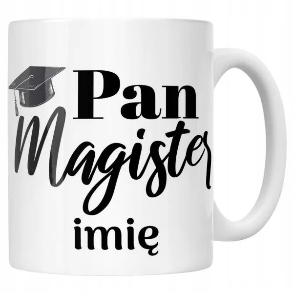 Kubek Ceramiczny Personalizowany Pan Magister Prezent Upominek