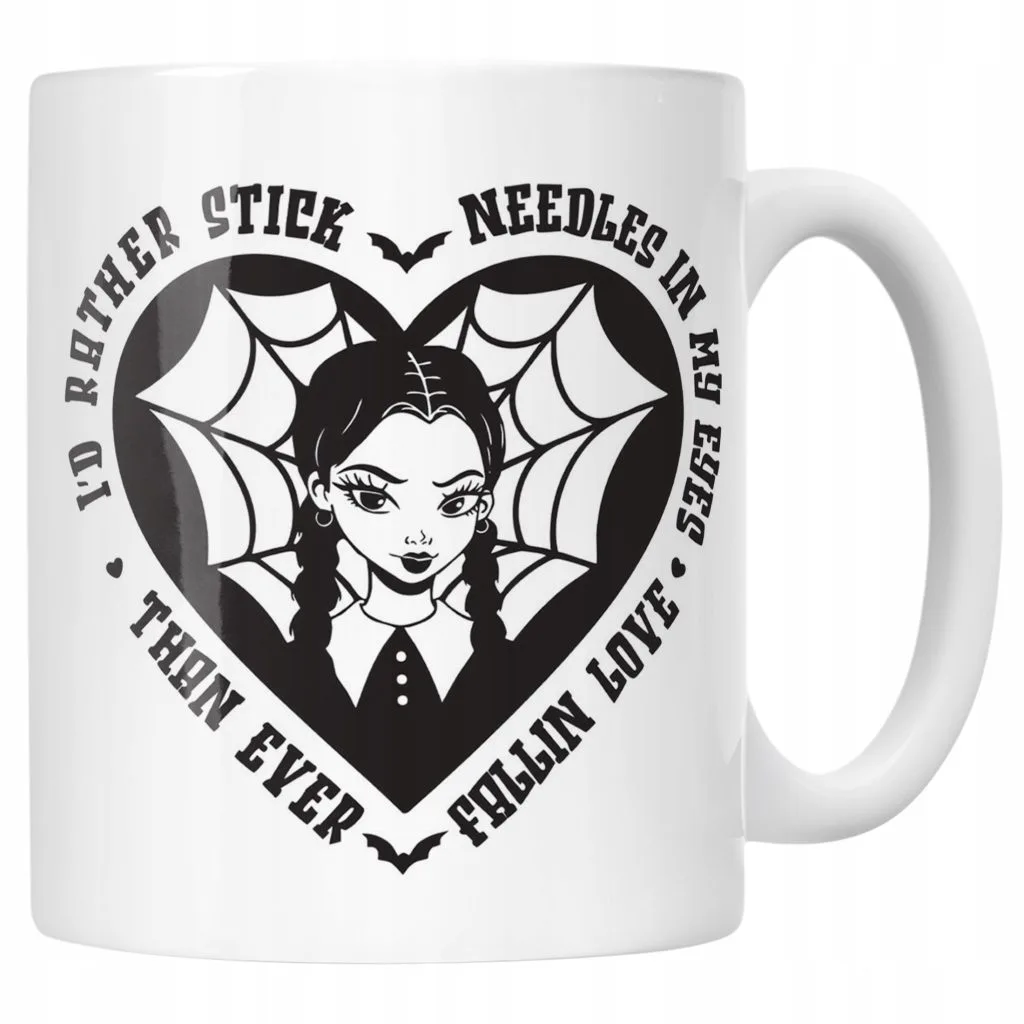Kubek ceramiczny Nevermore Wednesday Addams Dla Fanów Prezent