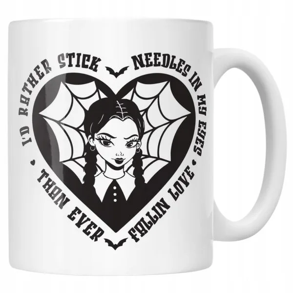 Kubek ceramiczny Nevermore Wednesday Addams Dla Fanów Prezent