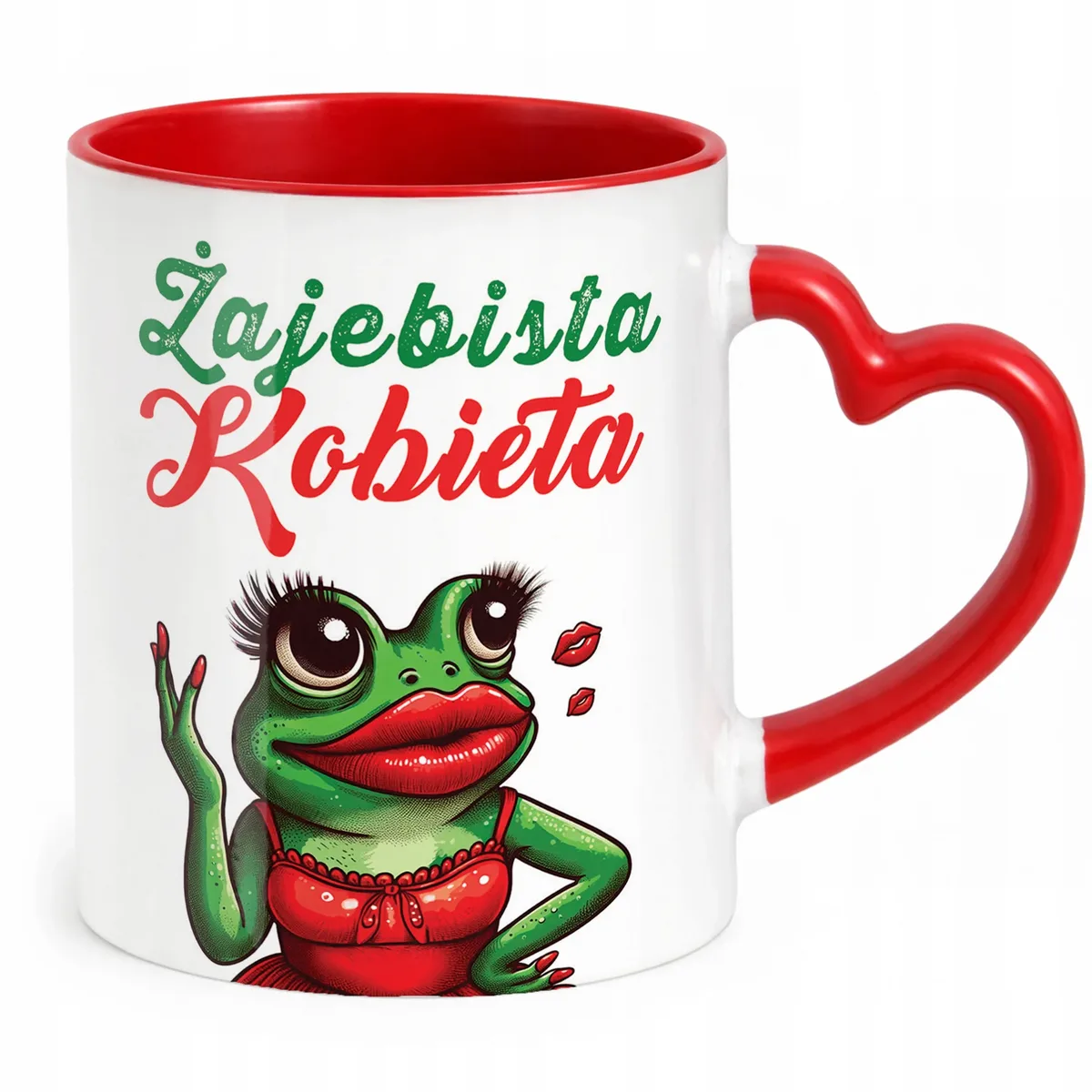 Kubek Czerwony Dzień Kobiet Dla Kobiety Dziewczyny Prezent Upominek