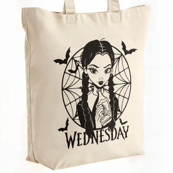 Torba bawełniana premium na zakupy Nevermore Wednesday Dla Fanów