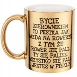 Złoty kubek Bycie Kierownikiem Dla Kierownika Zabawy Prezent
