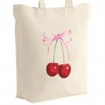 Torba bawełniana z dnem I’M JUST A GIRL Cherry Viral Dla Dziewczyny