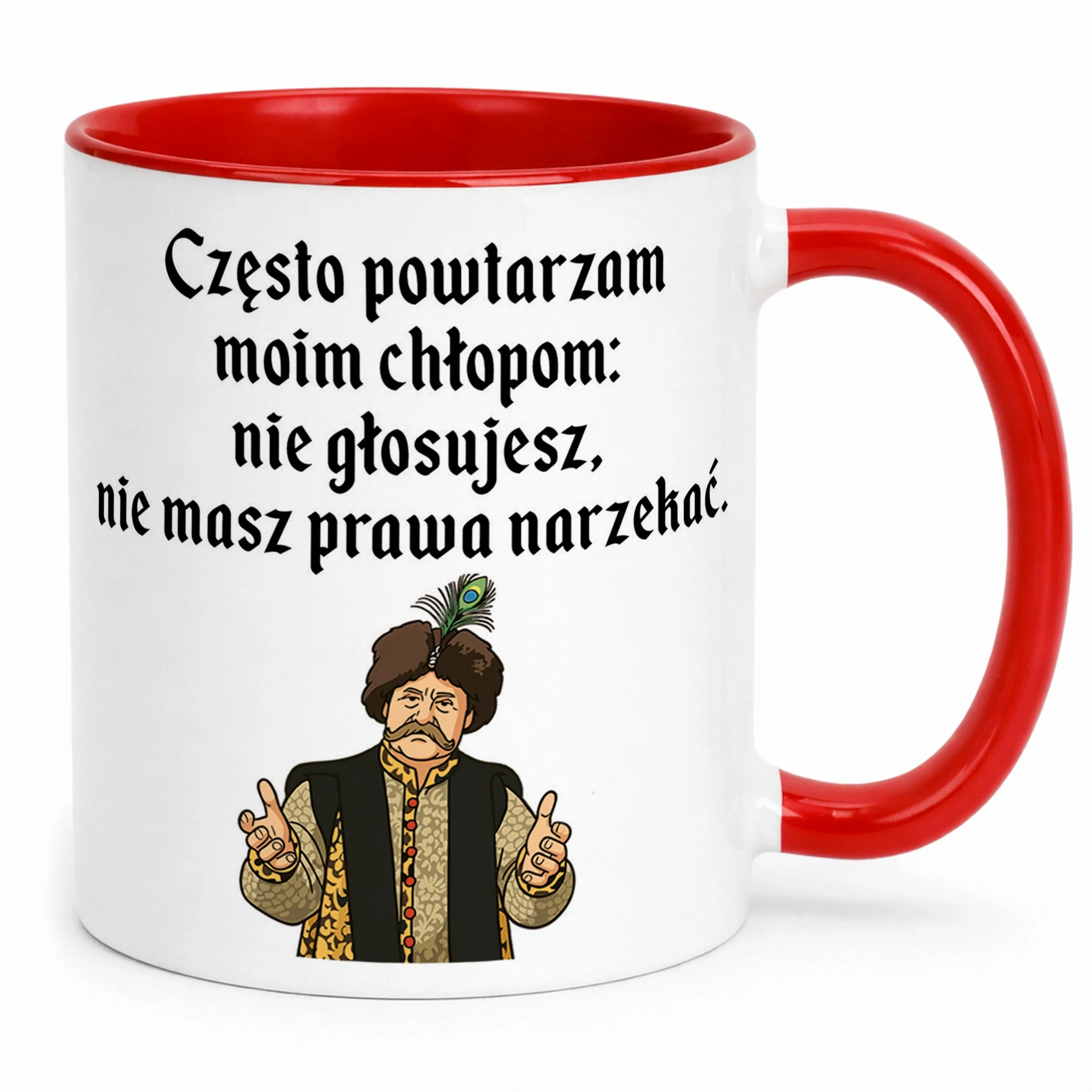 Kubek ceramiczny 1670 Często Powtarzam Moim Chłopom Jan Paweł Prezent